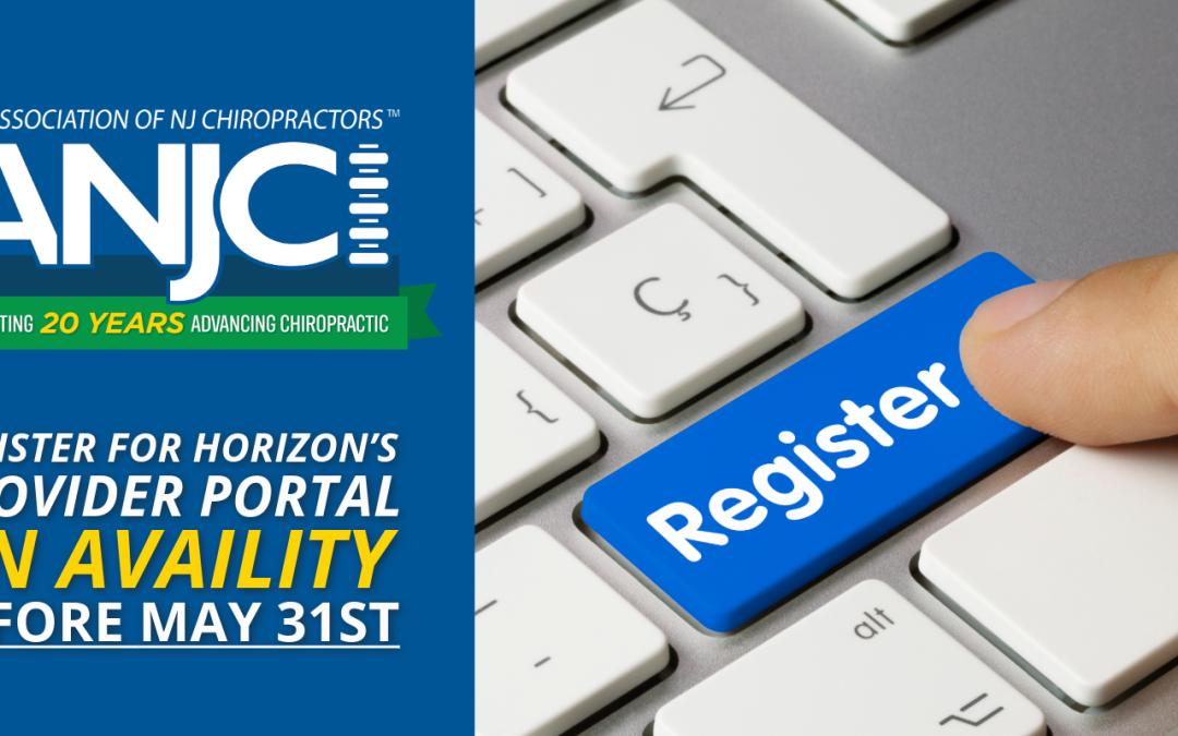 Register for Horizon’s Provider Portal on Availity before May 31st