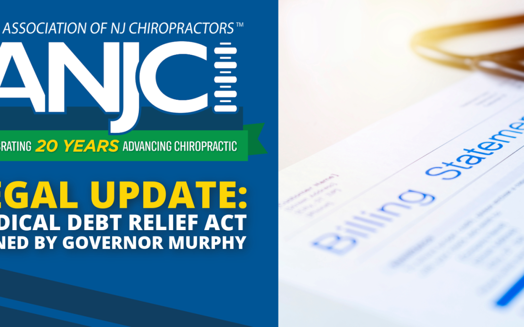 Legal Update: Medical Debt Relief Act Signed by Governor Murphy