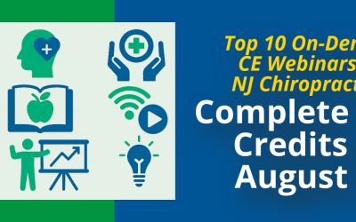 Top 10 On-Demand CE Webinars for NJ Chiropractors: Complete Your Credits by August 31