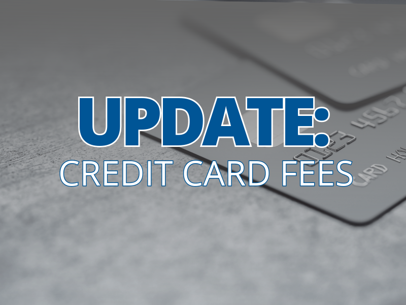Update: Payment Options & 3% Credit Card Fee