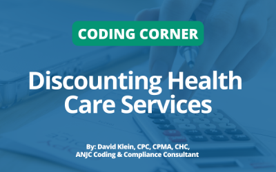 Coding Corner: Discounting Health Care Services